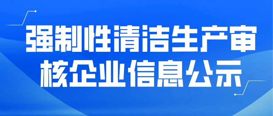 強制性清潔生產審核企業(yè)信息公示--福建省金磐礦業(yè)有限公司