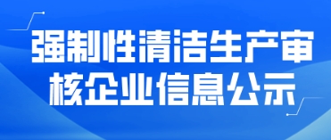 強制性清潔生產審核企業(yè)信息公示——龍巖市銳美家裝飾材料有限公司